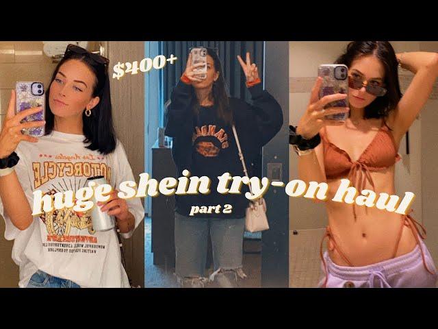 HUGE $400+ SUMMER SHEIN TRY-ON HAUL // trendy & affordable (part 2)