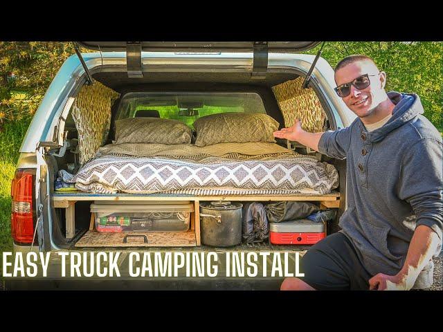 EASY truck camping install! - Start to Finish