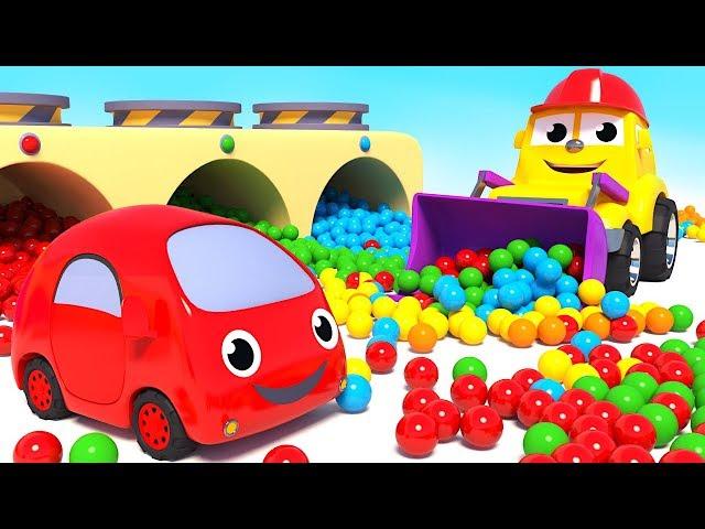 THE COLORS SONG - LEARN COLOURS WITH FRIENDS ON WHEELS AND LITTLE CARS