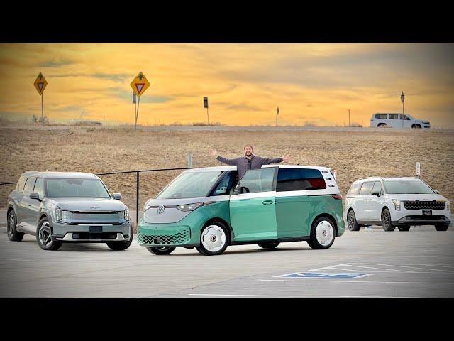 Volkswagen ID. Buzz vs Kia EV9! The Best Electric Family Hauler