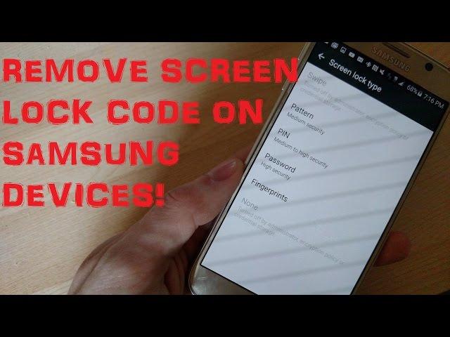 Disable Bypass Remove Screen Lock Code Without Deleting Data On Samsung Devices!