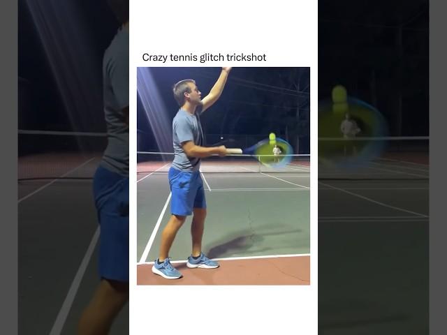 Craziest Tennis glitch  (via @jakethejuice3) #shorts ￼