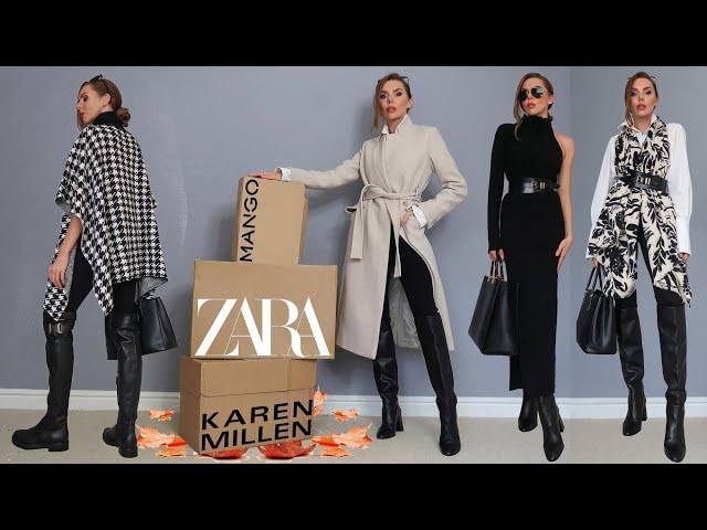 AUTUMN TRANSITIONAL HAUL & TRY ON 2022 // Zara, Mango, & Other Stories, Karen Millen