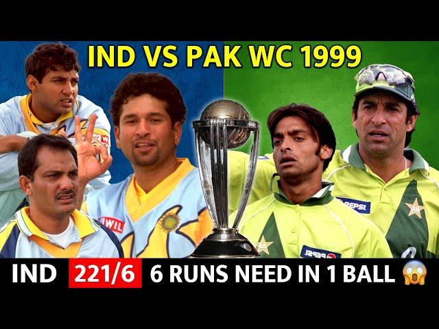 INDIA VS PAKISTAN 1999 WORLD CUP | FULL MATCH HIGHLIGHTS | MOST THRILLING MATCH EVER