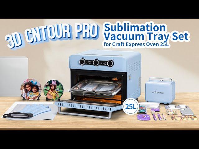 3D Contour Pro Sublimation Vacuum Tray Set for Craft Express Oven | Case, Shin Guard, Slate, Glass!