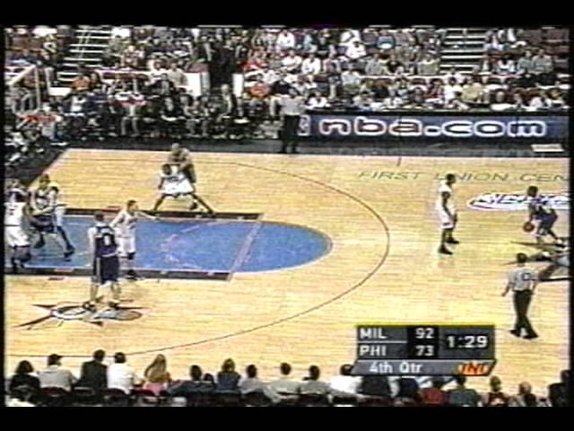 Rafer Alston Dribbles Between His Legs; Whistled For Traveling