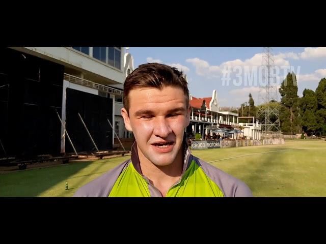 Nick Welch of Harare Kings after scoring a century in the National Premier League