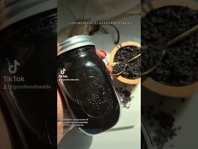 How to make elderberry syrup #elderberrysyrup #shorts