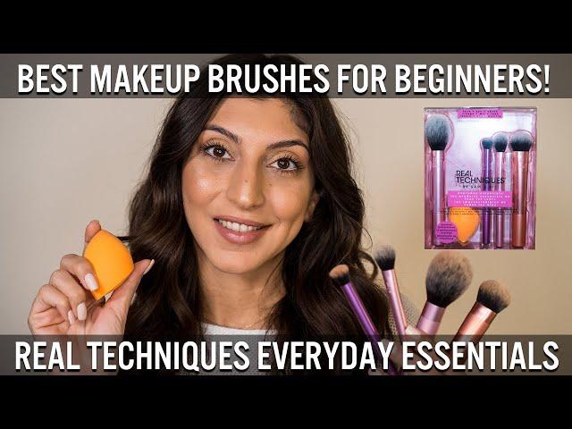 BEST MAKEUP BRUSHES For Beginners [Real Techniques Everyday Essentials Set]