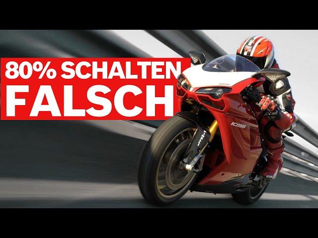 80% der Motorradfahrer schalten falsch