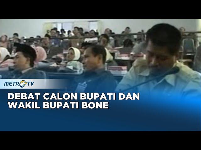 Debat Calon Bupati dan Wakil Bupati Bone Sulawesi Selatan Dok. 2008