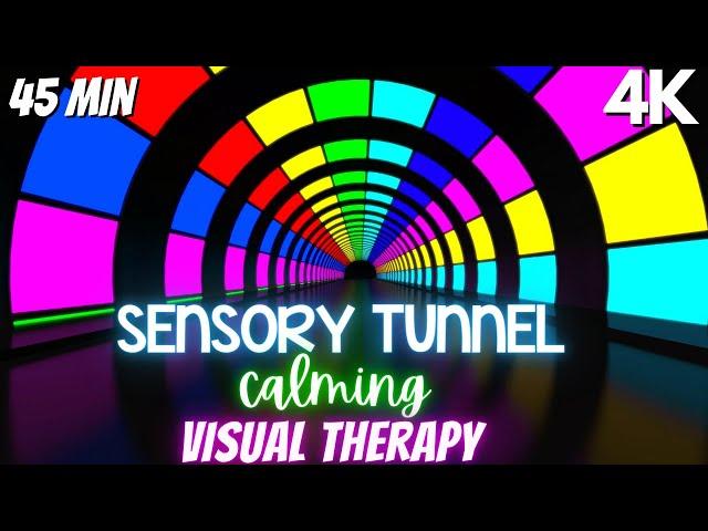 Autism Calming Music Colorful Visual Therapy Tunnel