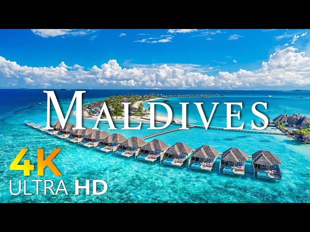 MALDIVES 4K - Scenic Relaxation Film With Calming Music - 4K Video ULTRA HD