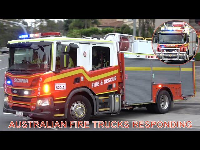 One Hour of Australian Fire Trucks Responding - BEST OF 2021