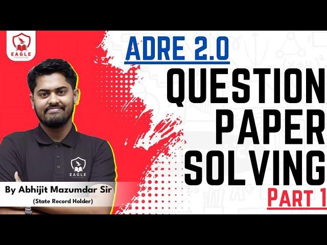 Class no 16/Question paper solving/ADRE 2.0/Maths/Abhijit Sir/EagleEducation/Target 32k