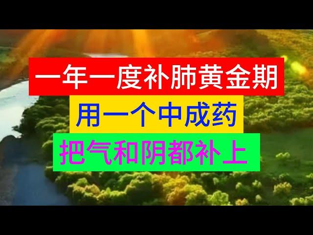 一年一度补肺黄金期，用一个中成药，把气和阴都补上