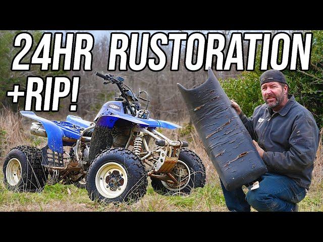 Restoring my $50 Yamaha Warrior 350 in 24 Hours!