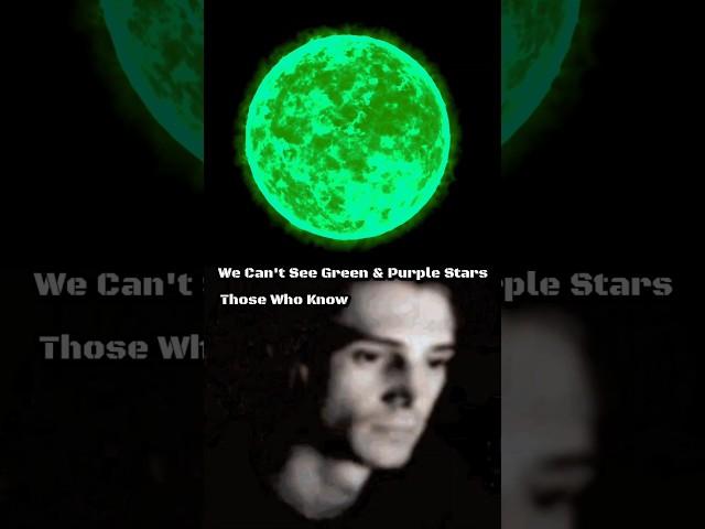 We Can't See Green & Purple Stars #Shorts #shortvideo #galaxy #universe #youtubeshorts #viralvideo