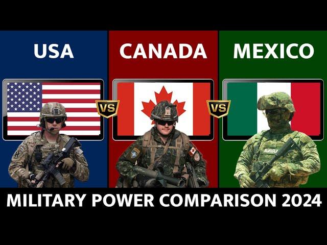 USA vs Canada vs Mexico - Military Power Comparison 2024