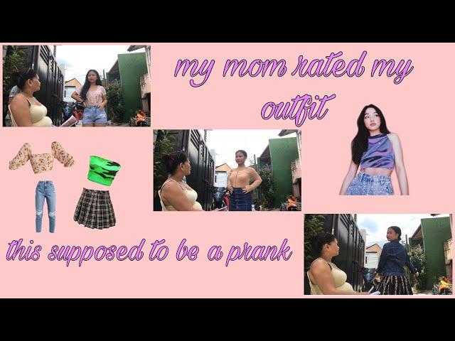 my mom rates my outfit || Maryelle Manzanilla