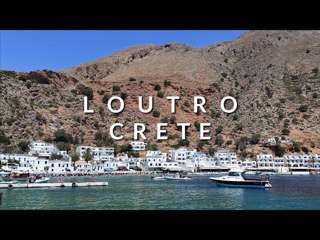 LOUTRO Crete Greece Walking Tour