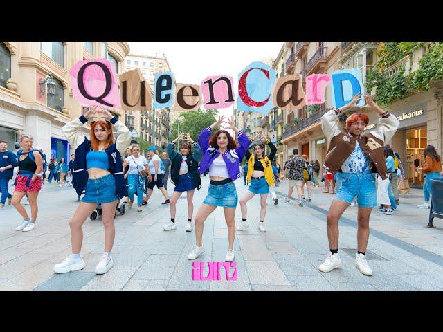 [KPOP IN PUBLIC] (G)-IDLE ((여자)아이들) _ QUEENCARD | Dance Cover | HIRAETH CREW from Barcelona