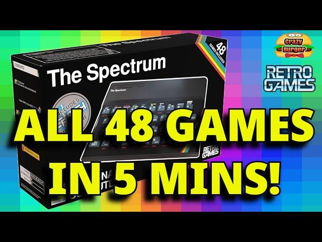 ALL 48 THE Spectrum Games in 5 Mins!