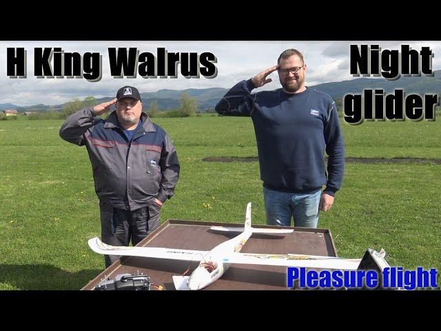 H-King Night Walrus Glider w/Flaps EPO 1400mm 3S PNF Pleasure flight