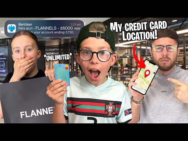 BUYING ANYTHING ON DAD'S CREDIT CARD UNTIL HE FINDS US!!