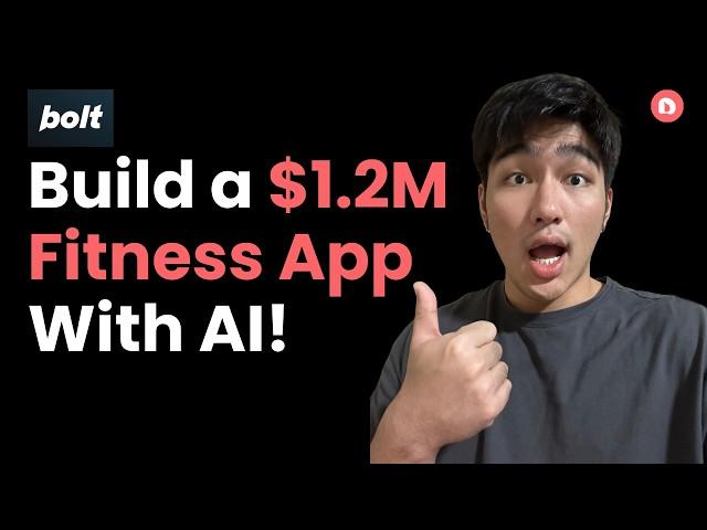 I Built a $1.2M/Month Fitness App Using Bolt AI!