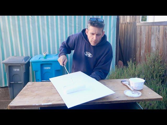 making HARDBOARD PANELS for OIL PAINTING