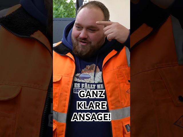 Ganz klare Ansage! 