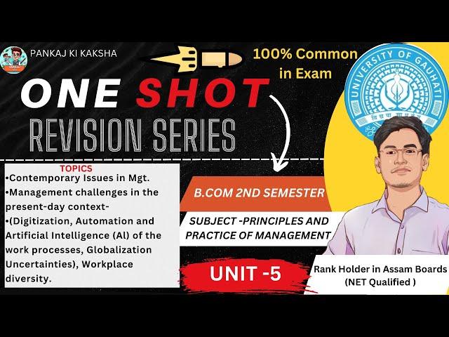 PPM UNIT 5 FULL REVISION| CONTEMPORARY ISSUES IN MANAGEMENT| B.Com 2nd Sem Gauhati University