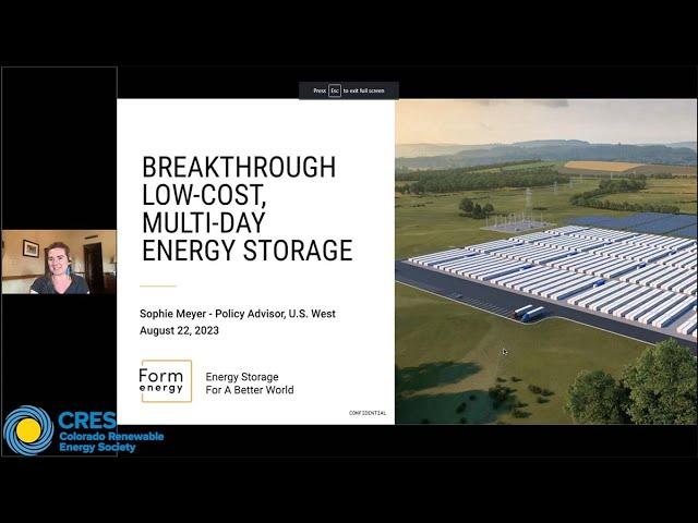 Breakthrough Low Cost, Multi Day Energy Storage