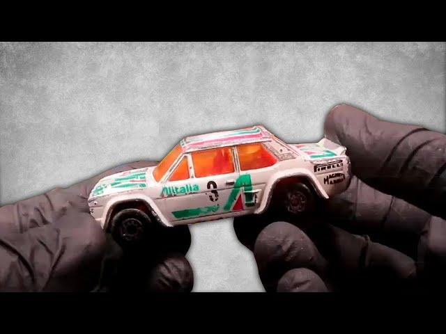 PAINTING DIECAST CARS - Fiat Abarth Rally RESTORATION - 1:53 Scale - Homemade decals