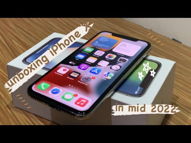 unboxing iPhone x in mid 2022 