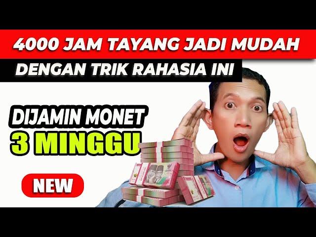 cara kejar 4000 jam tayang youtube paling cepat di dunia !! trik 2024