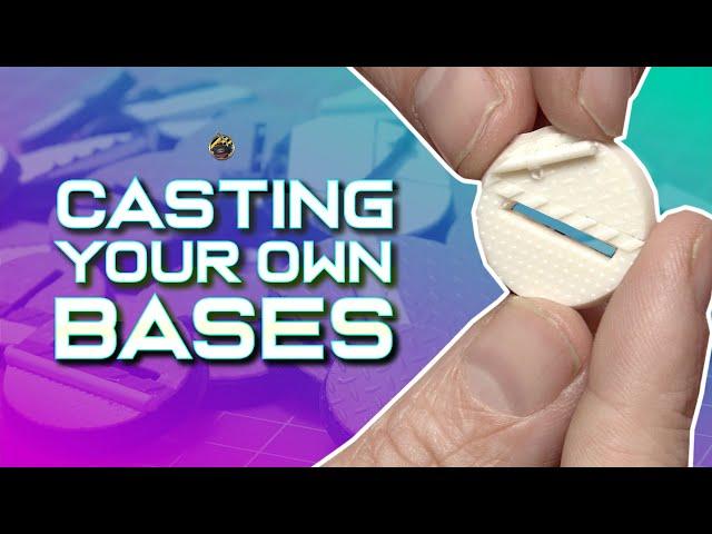 Make and Cast your own RESIN SCENIC SCI-FI SLOTTA BASES for WARHAMMER 40k