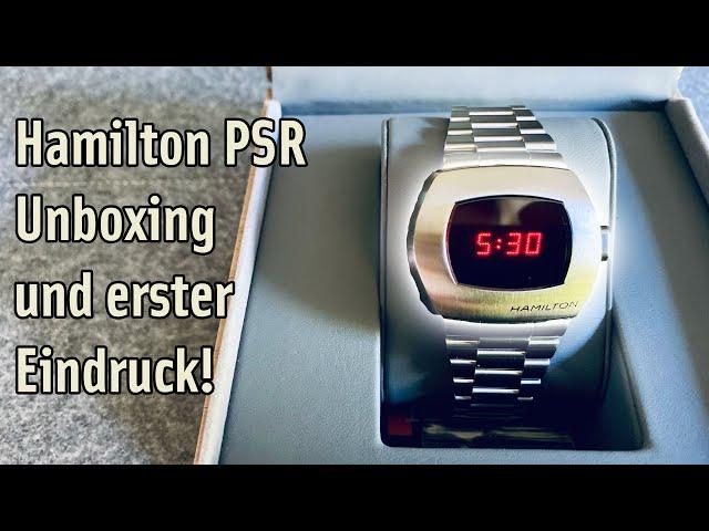 LED-Retro-Uhr Hamilton PSR - Unboxing