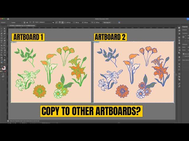 How to Paste in Place Between Artboards in Illustrator