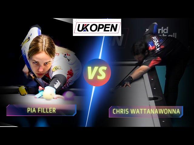 PIA FILLER VS CHRIS WATTANAWONNA | 2024 UK OPEN #billiards #nineball #9ballpool #highlights