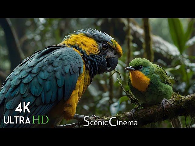 Birds in the Wild: Jungle Feathers - Scenic Birds Cinema 4K With Nature & Birds Sounds