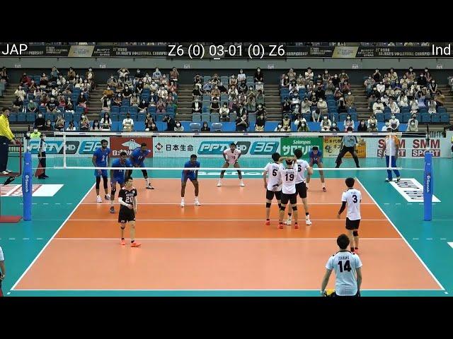 Volleyball : Japan - India amazing FULL Match