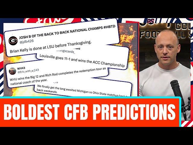 Boldest CFB Predictions Of 2025 - Josh Pate Cut