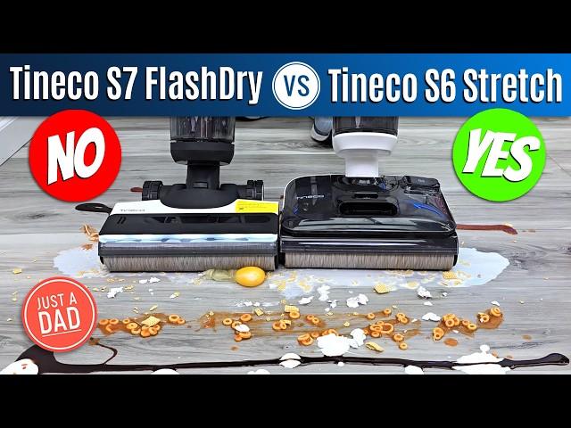 Tineco Floor ONE S7 vs Tineco Floor ONE S6 Stretch Flashdry Self-Cleaning Wet Dry Vacuum COMPARISON