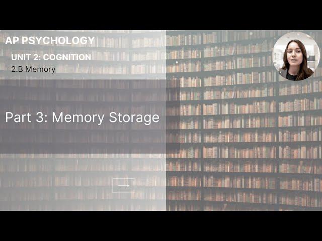 Unit 2B Part 3 Memory Storage