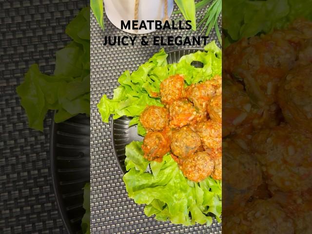 Juicy Homemade Meatballs Easy, Elegant & Full of FlavorPerfect every time #meatballs #dinner