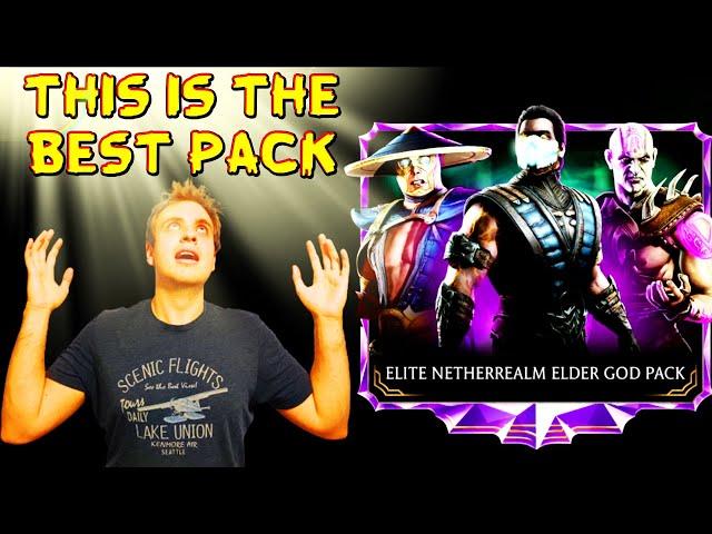 BEST PACK IN THE WORLD is Back to MK Mobile. My Luck is INSANE Today! Elite Netherrealm Pack Opening