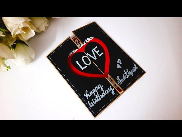 Beautiful Birthday Card Idea | Handmade Birthday Greeting Card | Tutorial