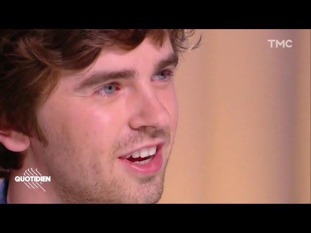 Freddie Highmore on "Quotidien" (2019) | Freddie Highmore Speaking French